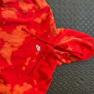 Nike Red Tie-Dye Hoodie